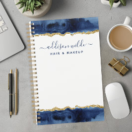 Zakelijke planning voor Navy Blue en Gold Waterver Planner