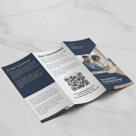 Zakelijke Portfolio Moderne Elegante Drie-Voudige Flyer
