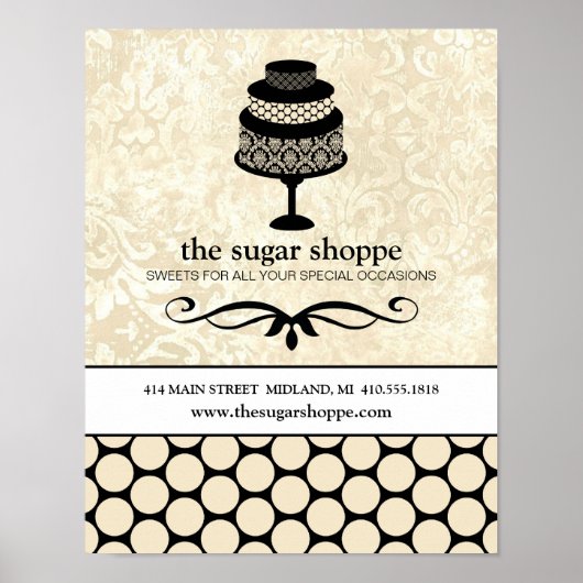 Zakelijke Poster bakkerij- of Cake Designer (11x 1 (Voorkant)