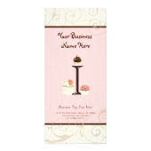 Zakelijke prijs Kaart - Letter I Monogram Dessert  (Voorkant)