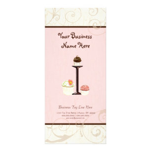 Zakelijke prijs Kaart - Letter I Monogram Dessert