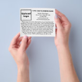Zakelijke producten Diensten Zwart-wit flyer (Hand)