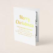 Zakelijke producten of diensten met Kerstmis Folie Kaarten (Voorkant)