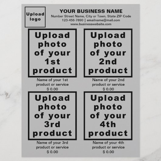 Zakelijke producten of diensten op Gray Flyer (Voorkant)