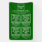 Zakelijke producten of diensten op Green Banner (Verticaal)