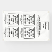 Zakelijke producten of diensten op White Banner (Horizontaal)