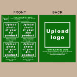 Zakelijke producten of services op de Groene broch Flyer<br><div class="desc">Flyer die u kunt aanpassen om uw bedrijfsmerk, producten of diensten en andere informatie van uw bedrijf te plaatsen. U kunt maximaal 4 producten of diensten aanbieden. Pas het aan en geef het aan uw klanten of klanten om uw merknaam te adverteren en om uw producten of diensten te promoten....</div>