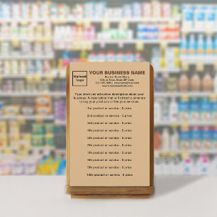 Zakelijke producten of services op light Brown Briefpapier