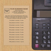 Zakelijke producten of services op light Brown Briefpapier