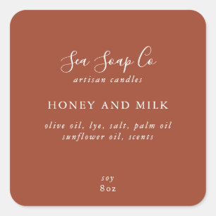 Zakelijke productetiketten vierkante sticker