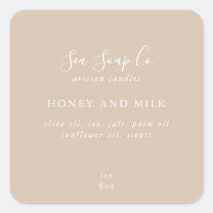 Zakelijke productetiketten vierkante sticker