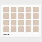 Zakelijke productlabels vierkante sticker (Vel)