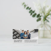 Zakelijke professionals | financieel materiaal visitekaartje (Staand voorkant)