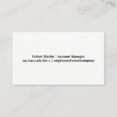 Zakelijke professionals | financieel materiaal visitekaartje (Achterkant)