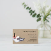 Zakelijke professionele boekhouddiensten visitekaartje (Staand voorkant)