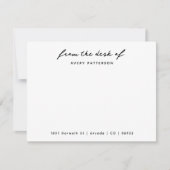 Zakelijke professionele briefpapier van het bureau notitiekaartje (Voorkant)