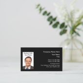 Zakelijke professionele fotosjabloon visitekaartje (Staand voorkant)