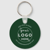 Zakelijke Professionele Logo Minimalist Groen Sleutelhanger (Voorkant)