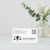 Zakelijke professionele Logo | QR-code Visitekaartje (Staand voorkant)