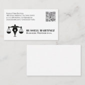 Zakelijke professionele Logo | QR-code Visitekaartje (Voorkant / Achterkant)