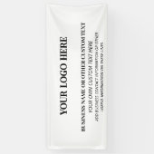Zakelijke professionele Logo Spandoek (Verticaal)