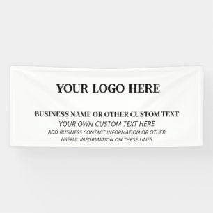 Zakelijke professionele Logo Spandoek
