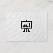 Zakelijke professionele professional/witte eenvoud visitekaartje (Achterkant)