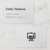 Zakelijke professionele professional/witte eenvoud visitekaartje (Voorkant / Achterkant)