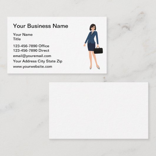 Zakelijke professionele Visitekaartjes (Voorkant / Achterkant)