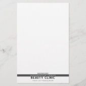 Zakelijke, professionele zwarte kantoorartikelen briefpapier (Voorkant)