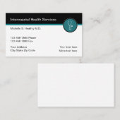 Zakelijke profielkaarten voor medisch thema visitekaartje (Voorkant / Achterkant)