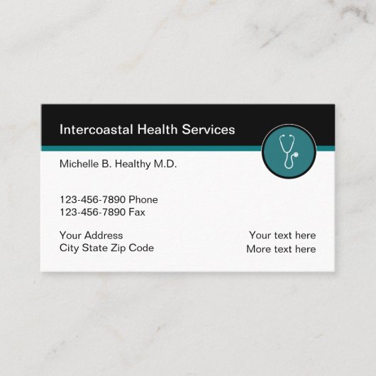 Zakelijke profielkaarten voor medisch thema visitekaartje (Voorkant)