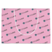 Zakelijke Promotie Aangepaste Logo Boodschappen Ro Groot Cadeauzakje (Voorkant)