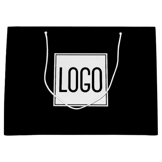 Zakelijke promotie | Aangepaste Logo grote winkels Groot Cadeauzakje (Voorkant)