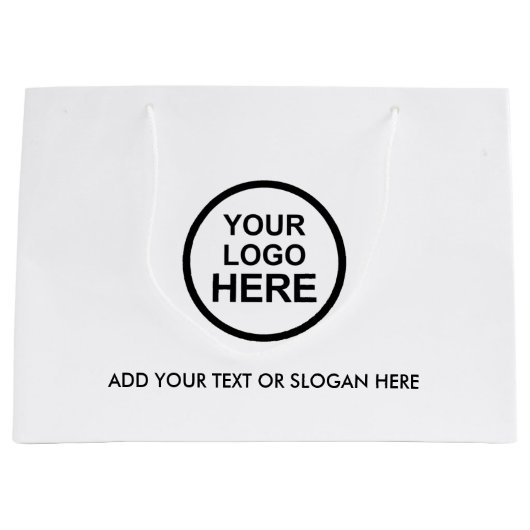 Zakelijke Promotie | Aangepaste Logo Winkel Groot Cadeauzakje (Voorkant)