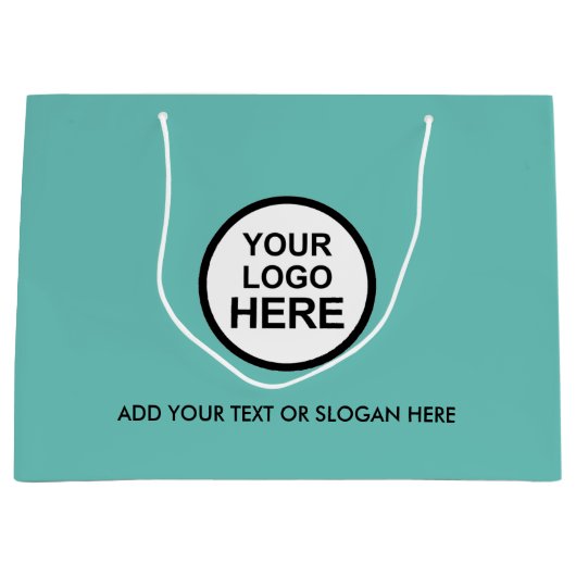 Zakelijke Promotie | Aangepaste Logo Winkelen Groo Groot Cadeauzakje (Voorkant)