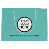 Zakelijke Promotie | Aangepaste Logo Winkelen Groo Groot Cadeauzakje (Achterkant)