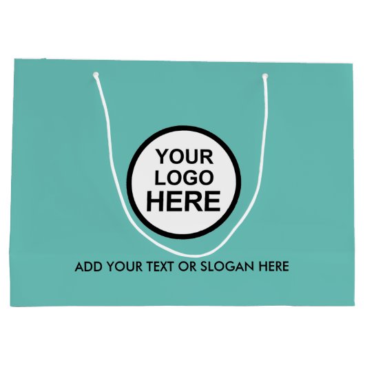 Zakelijke Promotie | Aangepaste Logo Winkelen Groo Groot Cadeauzakje (Achterkant)