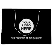 Zakelijke Promotie | Aangepaste Logo Winkelen Groo Groot Cadeauzakje (Voorkant)