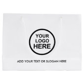 Zakelijke Promotie | Aangepaste Logo Winkelen Groo Groot Cadeauzakje (Achterkant)