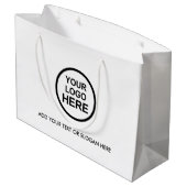 Zakelijke Promotie | Aangepaste Logo Winkelen Groo Groot Cadeauzakje (Achterkant Gekanteld)