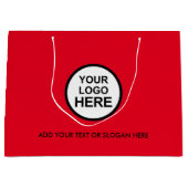 Zakelijke Promotie | Aangepaste Logo Winkelen Groo Groot Cadeauzakje (Voorkant)