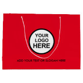 Zakelijke Promotie | Aangepaste Logo Winkelen Groo Groot Cadeauzakje (Achterkant)