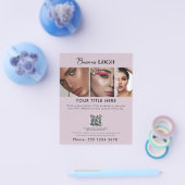 Zakelijke Promotie Beauty Haar Nagelsalon Paarse Flyer (Enkel)