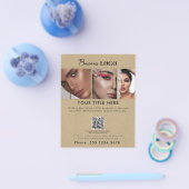 Zakelijke Promotie Beauty Haar Nail Make-up Kraft Flyer (Enkel)