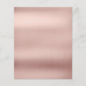 Zakelijke Promotie Beauty Haarsalon Roos Goud Flyer (Achterkant)