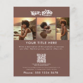 Zakelijke promotie Beauty Hair Nail Terracotta Flyer (Voorkant)