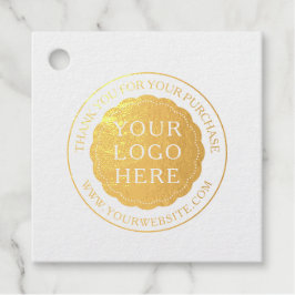 Zakelijke Promotie Folie Favor Tag met Logo
