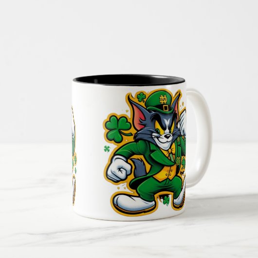 Zakelijke promotie Gepersonaliseerde Logo Two-Tone Tweekleurige Koffiemok (Voorkant rechts)