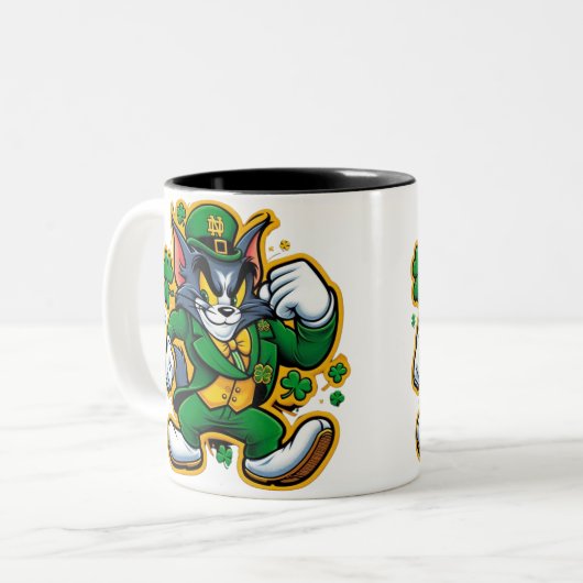 Zakelijke promotie Gepersonaliseerde Logo Two-Tone Tweekleurige Koffiemok (Voorkant links)